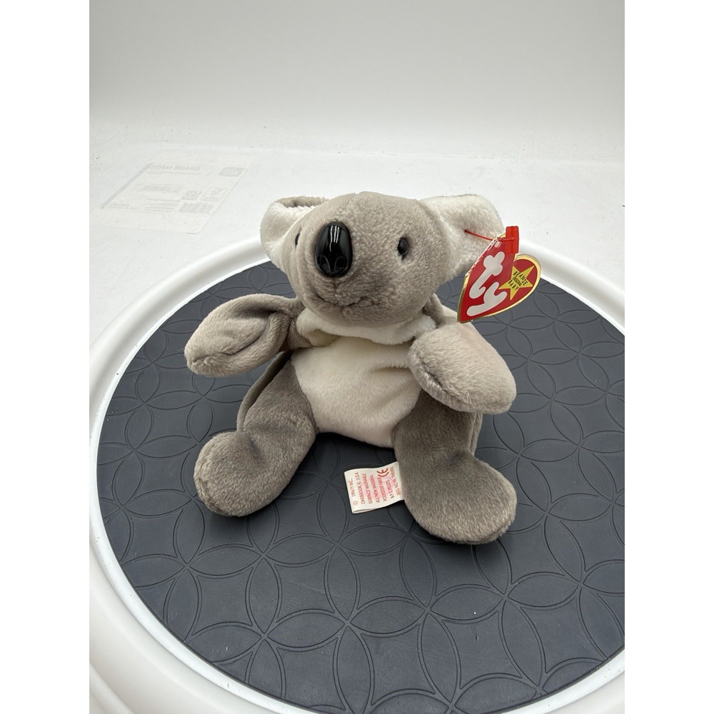 Ty Beanie Baby Mel Koala 1996 Gray Plush Retired PE Pellets 4062 Tagged